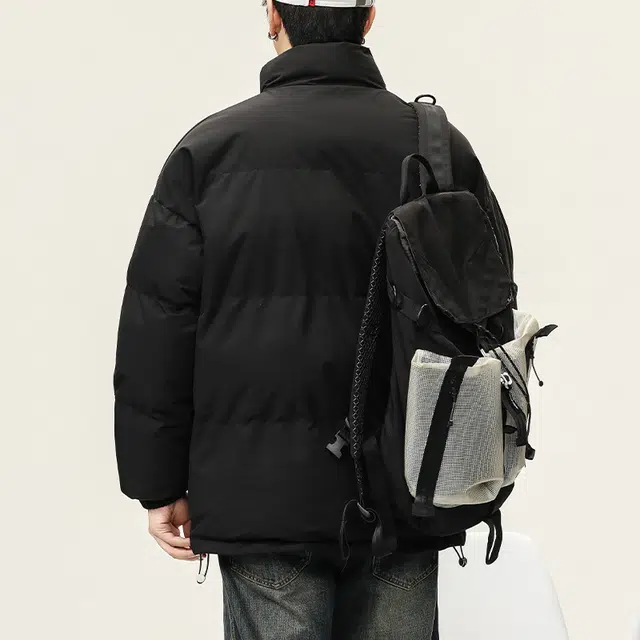 希越  立领冬季宽松休闲加厚保暖棉衣棉服 男款