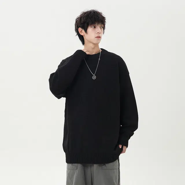 极限涡轮 美式街头潮流时尚潮牌休闲打底针织衫 男女同款