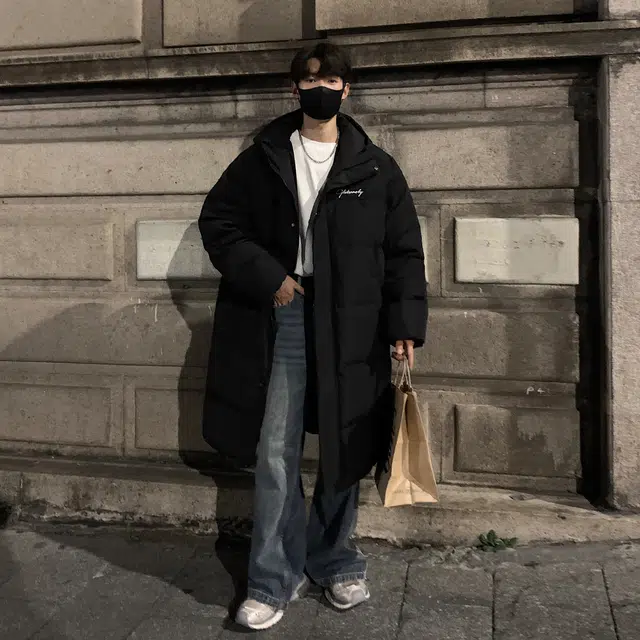 极限涡轮 连帽加厚保暖宽松棉服 男女同款 黑色