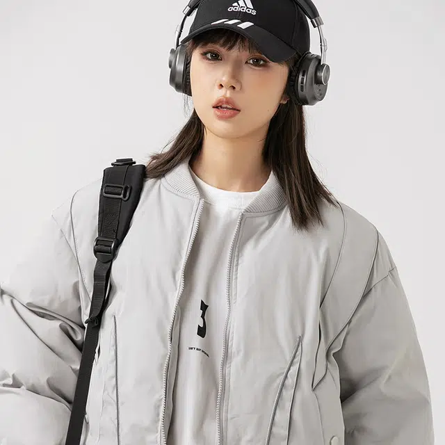 极限涡轮 美式高街基础简约飞行员机能宽松舒适时尚棉服 男女同款