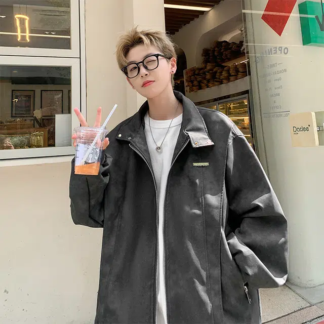 极限涡轮 美式简约加厚时尚潮流百搭立领棉服 男女同款