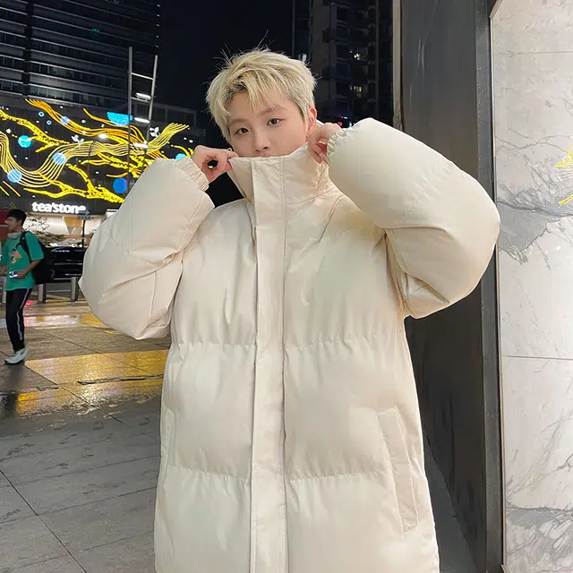 极限涡轮 纯色连帽面包服加厚保暖外套简约百搭棉服 男女同款