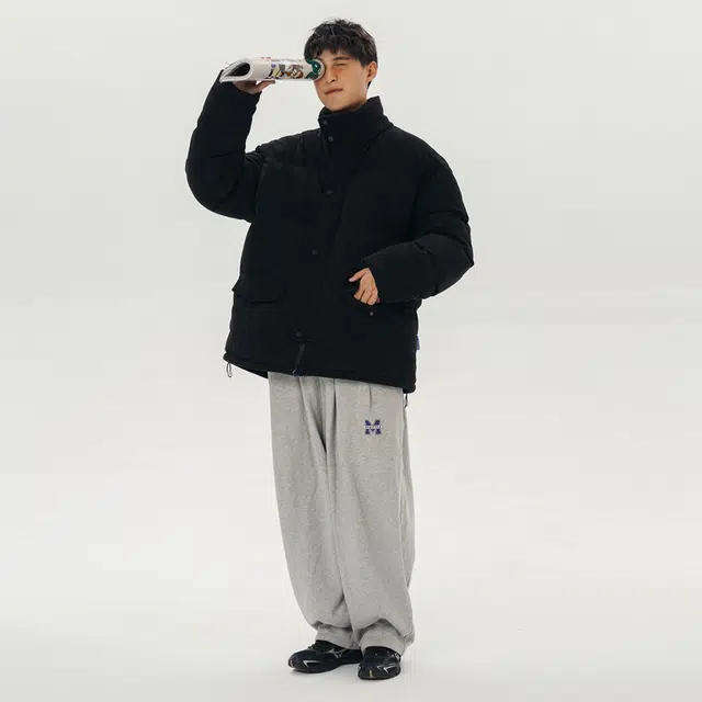 极限涡轮 纯色宽松灯芯绒立领保暖面包服舒适百搭厚款简约棉服 男女同款