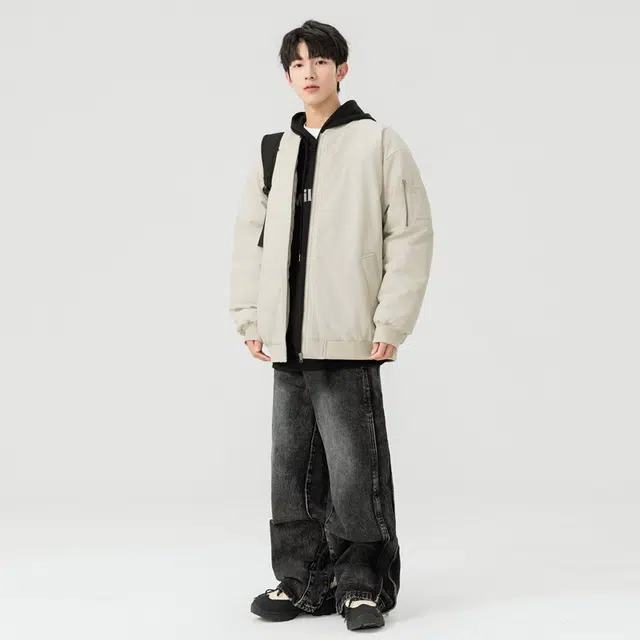 极限涡轮 纯色加厚简约百搭棉服 男女同款