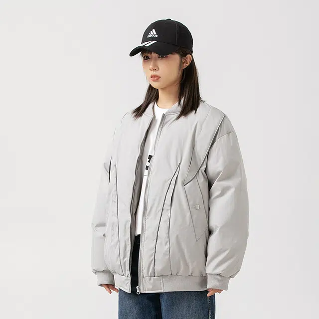极限涡轮 美式高街基础简约飞行员机能宽松舒适时尚棉服 男女同款