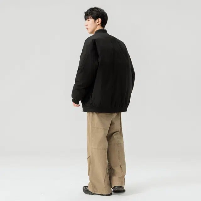 极限涡轮 纯色加厚简约百搭棉服 男女同款