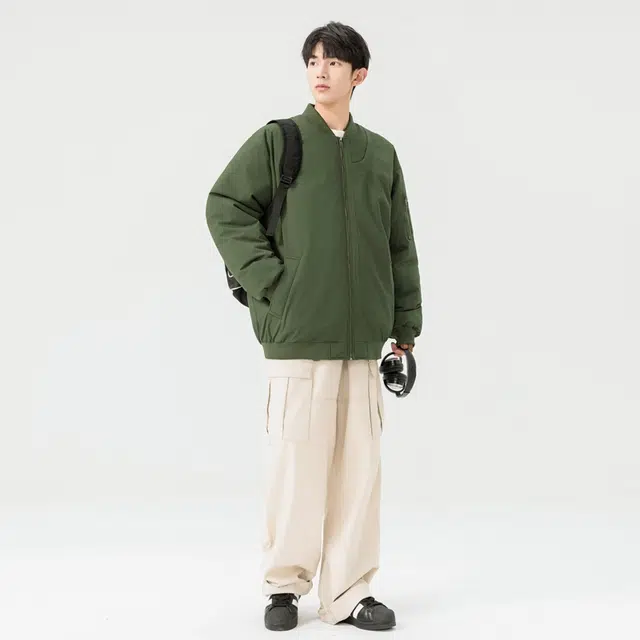 极限涡轮 纯色加厚简约百搭棉服 男女同款