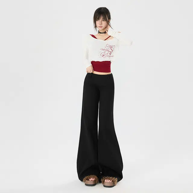 极限涡轮 美式高街休闲垂感牛仔裤 男女同款