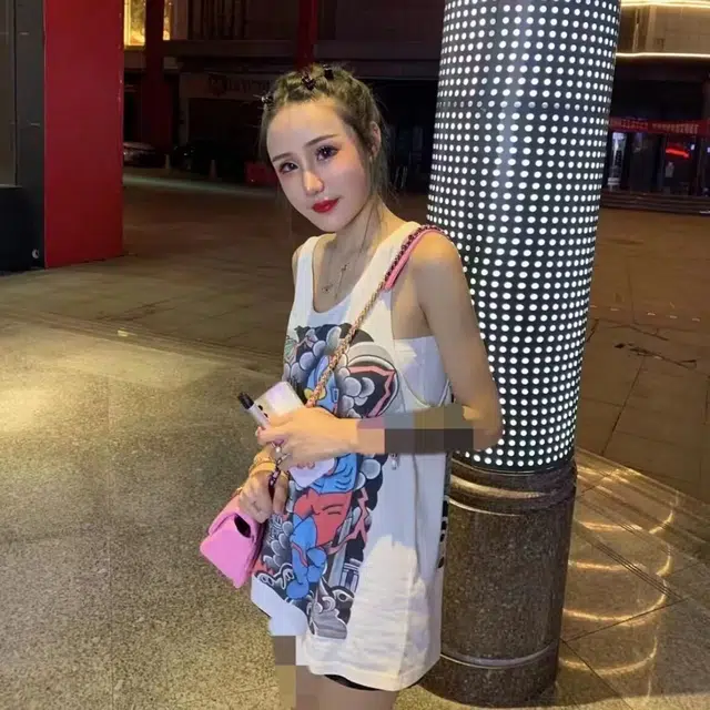 极限涡轮 日系浮世绘搞笑印花复古无袖个性图案宽松上衣背心 男女同款
