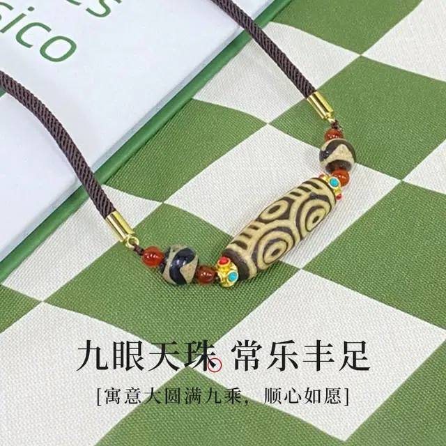鸳鸯金楼 新中式国风系列 西藏佛珠九品莲华化生 合金 项坠 男女同款情侣款