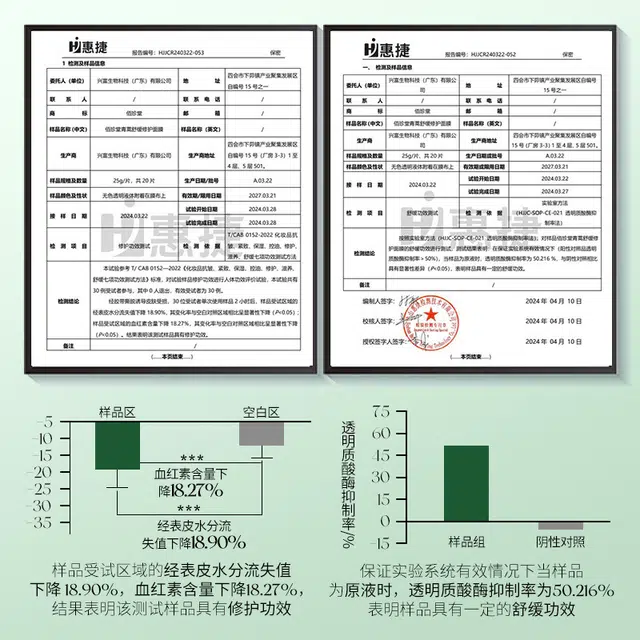 佰珍堂 青蒿舒缓修护面膜 保湿补水 多种肤质