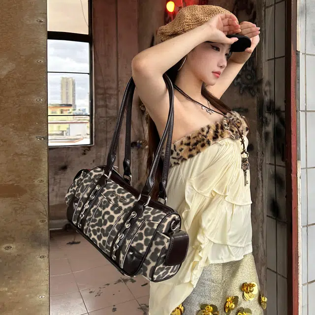 CULTIVATOR Leopard Print Crossbody Bag