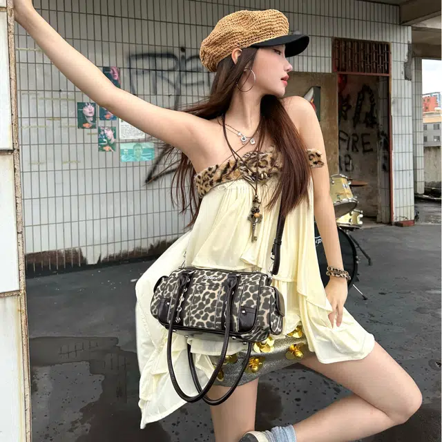 CULTIVATOR Leopard Print Crossbody Bag