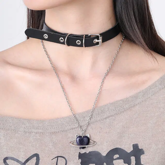 PEACE CAT y2kchoker