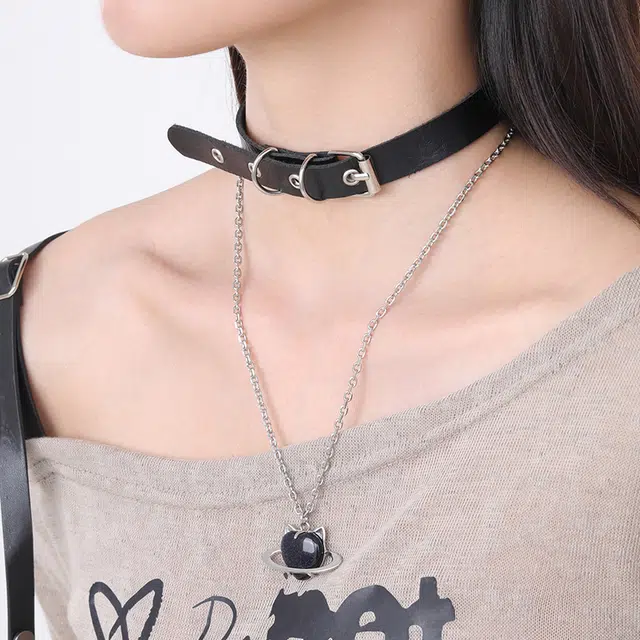 PEACE CAT y2kchoker