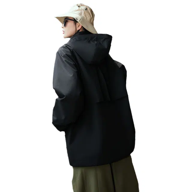 棉基因  户外简约基础款三防连帽登山宽松百搭休闲薄款凉快秋冬款三合一可拆卸夹克外套   夏季攀登徒步攀登高海拔环境冲锋衣 男女同款