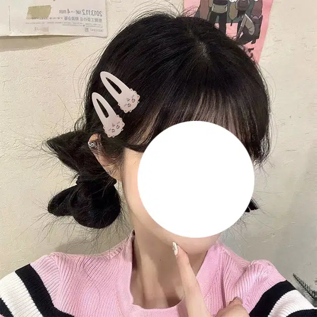 简应舒 可爱边侧边夹子刘海夹碎发小夹子 亚克力 发夹 女款