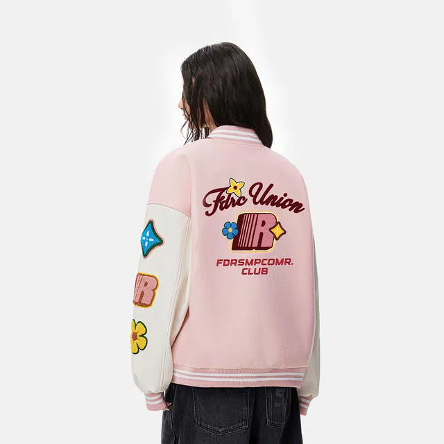 FDR Diamond Floral Baseball Jacket