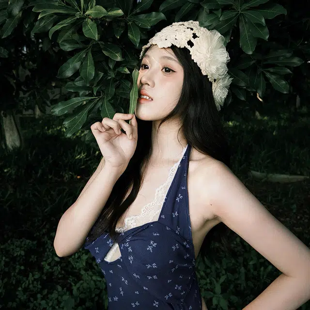 艾佳微 韩系手工编织包头帽子夏薄款镂空毛线帽复古文艺针织帽 聚酯纤维 堆堆帽 男女同款情侣款