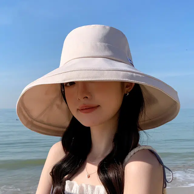 艾佳微 海边度假 休闲韩版时尚百搭显脸小 聚酯纤维 渔夫帽 女款