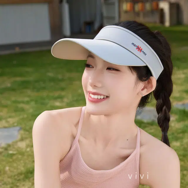 艾佳微 加长檐空户外外运动跑步骑车夏季出游遮阳 聚酯纤维 防晒帽 男女同款情侣款