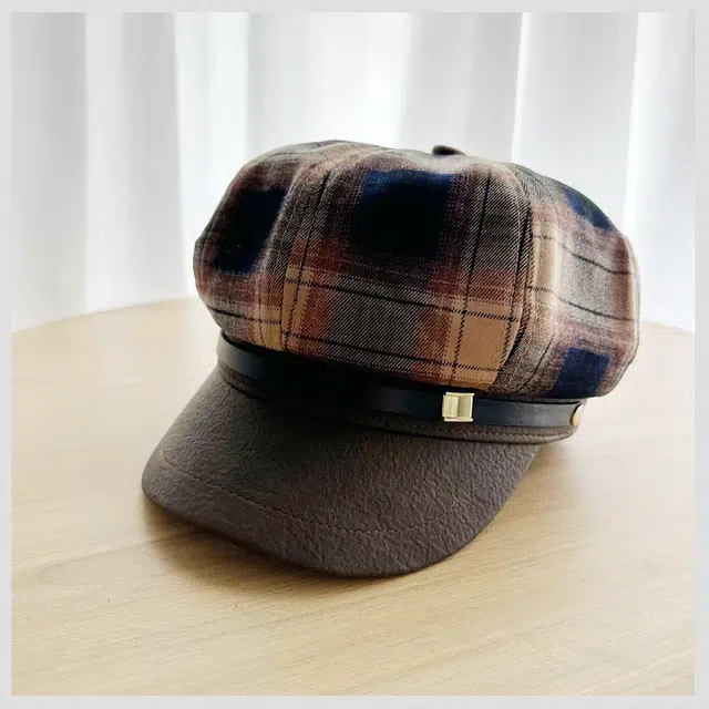 艾佳微 小香风格子纹鸭舌八角帽英伦风画家帽秋冬文艺报童帽子 棉 贝雷帽 男女同款情侣款
