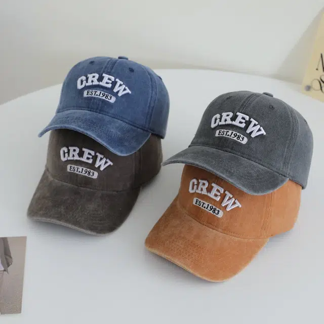 艾佳微 时尚大头围显白显脸小宽檐刺绣韩系简约百搭户外遮阳 棉 鸭舌帽 男女同款情侣款