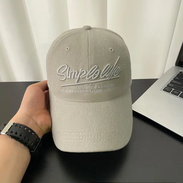 艾佳微 磨毛复古字母刺绣显脸小软顶百搭帽子美式 棉 鸭舌帽 男女同款情侣款