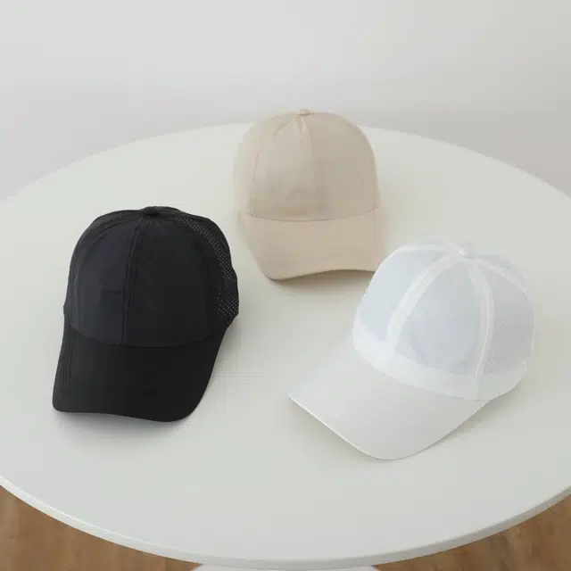 艾佳微 夏季清新纯色速干透气简约户外出行散步游玩百搭时尚 涤纶 鸭舌帽 男女同款情侣款