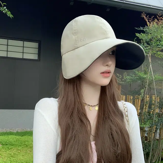 艾佳微 升级版黑胶大檐防晒帽子夏季户外百搭显脸小防紫外线遮阳 聚酯纤维 渔夫帽 男女同款情侣款