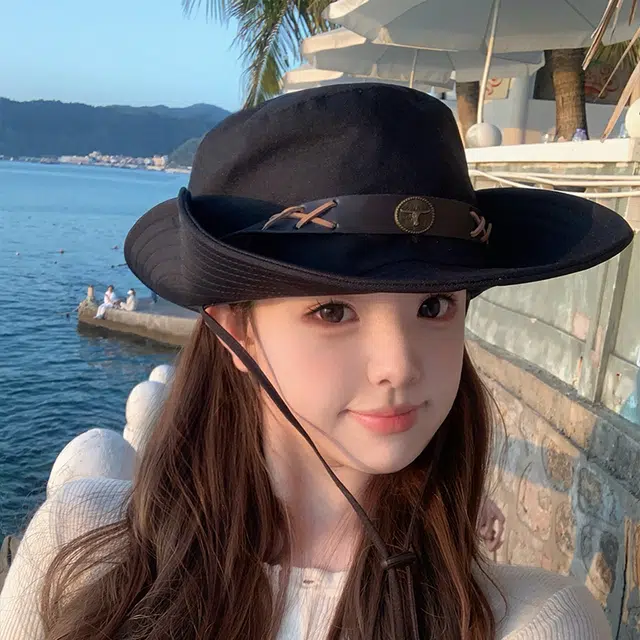 艾佳微 美式复古户外徒步露营登山帽透气旅游登山潮 棉 渔夫帽 男女同款情侣款