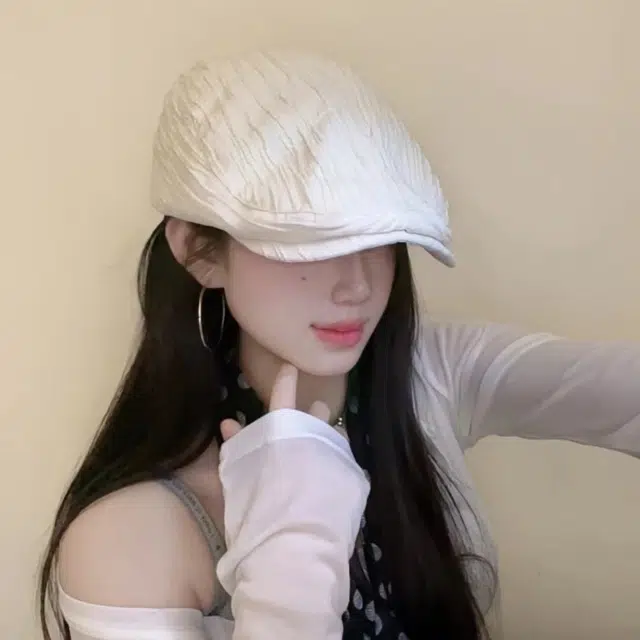 艾佳微 日系复古纯色简约休闲百搭显脸小画家帽韩系文艺 棉 贝雷帽 男女同款情侣款