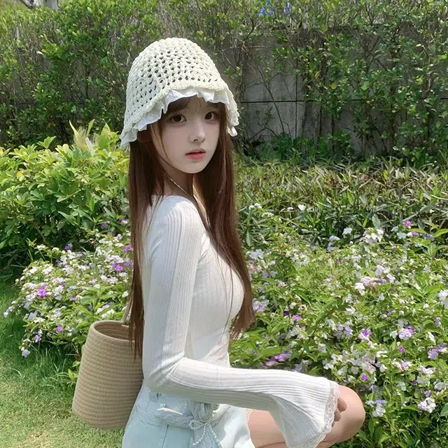 艾佳微 甜美遮阳透气百搭 草编 渔夫帽 男女同款情侣款