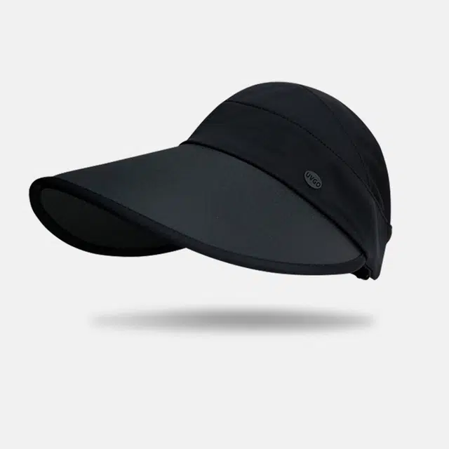 艾佳微 韩式高马尾半空顶帽显脸小大帽檐遮阳帽凉感冰丝户外太阳帽 腈纶 防晒帽 男女同款情侣款