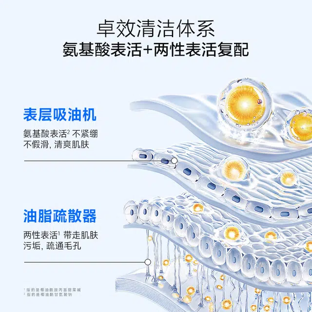 杰威尔 控油保湿净肤劲爽男士专研洗面奶洁面膏 舒缓维稳滋润清爽清洁收缩毛孔