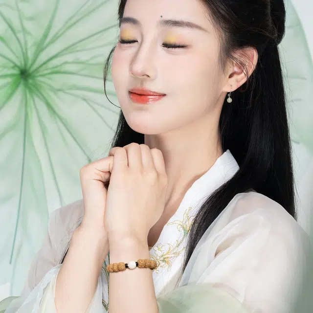 老银坊 国风平安纳福文玩盘串 佛系静心如意顺遂盘玩 好运 金刚菩提 手串 男女同款情侣款