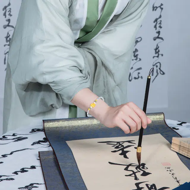 老银坊 转运蛇宝宝 新中式简约高级复古国潮风 本命年生肖顺利/诸事顺利 招财转运纳福手工编织绳首饰 好运 铜合金 手链 男女同款情侣款