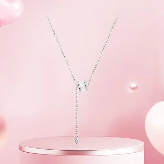 得物品牌免单福袋（天天抽免单活动专属 非卖品） 老银坊 流苏 小蛮腰吊坠 轻奢小众精致迷人锁骨链 韩式优雅经典款颈链 锆石 项链 女款