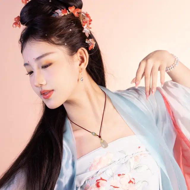 老银坊 万事顺意牌 无事牌 国风招财纳福转运编绳链 新中式日常穿搭配饰 好运 玛瑙 项链 男女同款情侣款