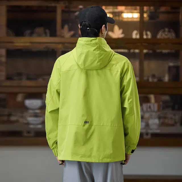 协协乐 户外山系冲锋衣三防面料秋冬季加绒保暖三合一工装外套美式潮流拼接氛围感青少年小众设计款夹克 男款