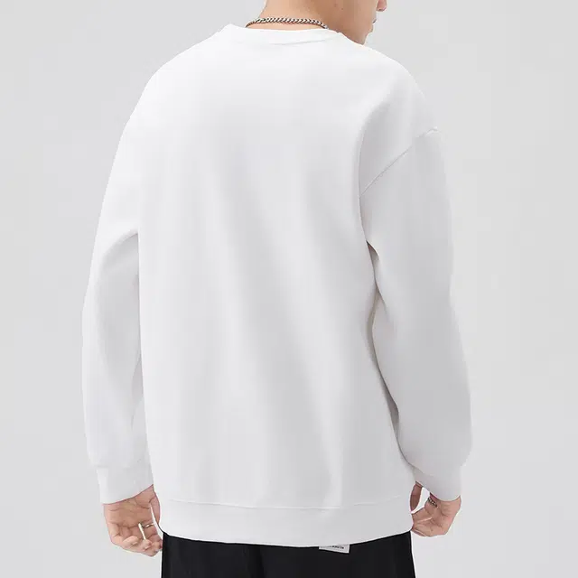 协协乐 美式潮牌秋冬圆领套头口袋重磅秋季休闲打底衫长袖上衣小众设计款卫衣 男款