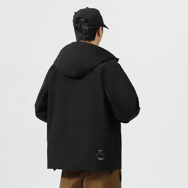 协协乐 美式式外套冲锋衣春秋冬机能风纯色拼接氛围感户外山系多功能三防上衣工装服登山服夹克 男款