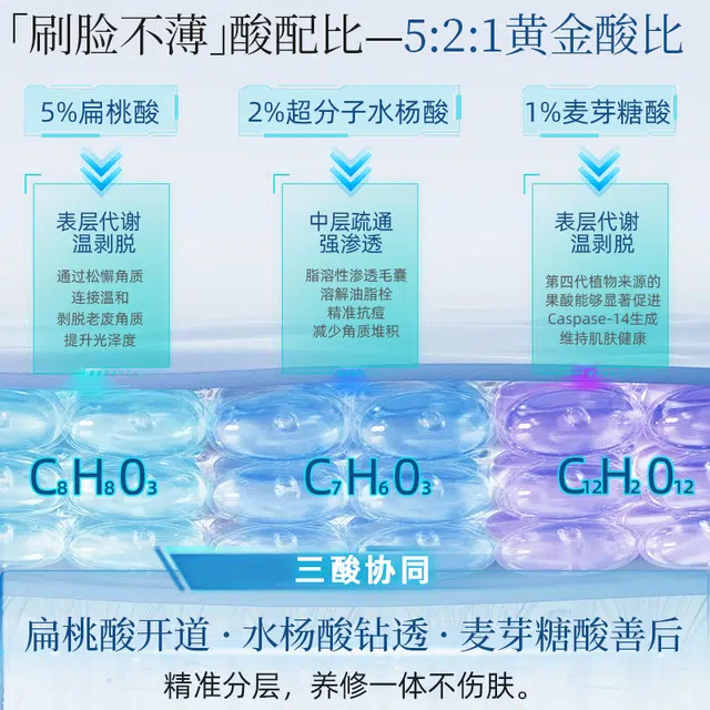 善草纪多酸焕肤液态精华 修护淡痘印清爽祛痘维稳舒缓 痘痘闭口专研