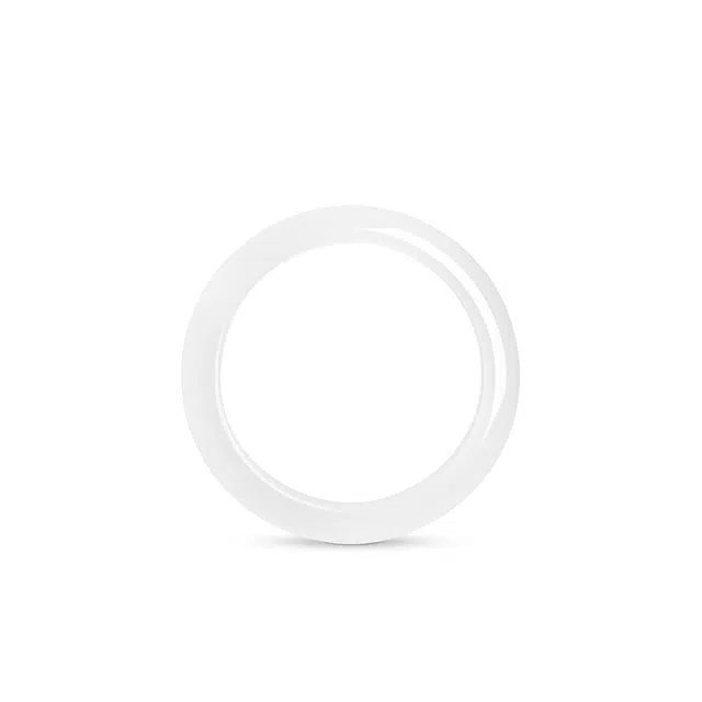 周大福 【多款可选】简约素玉素圈闭口戒单只新中式国风古风旗袍搭配时尚百搭温婉气质优雅 玉髓 戒指 女款