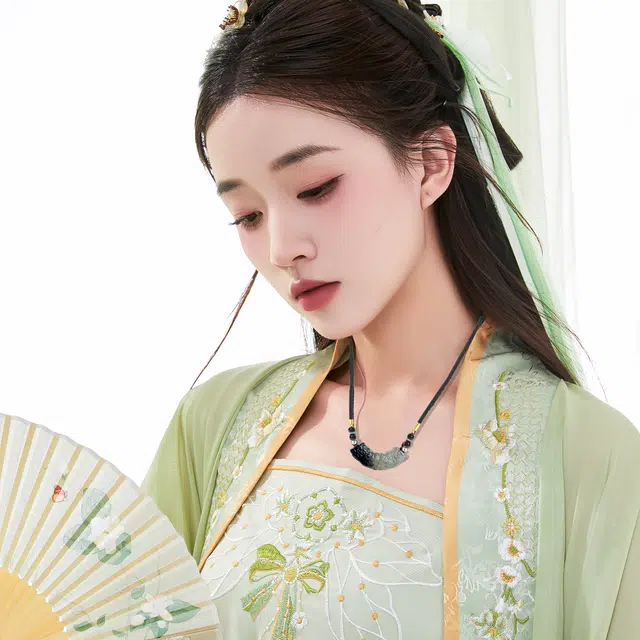 【正品已结缘】 唐之饰 招财纳福云绕玉衡祥云转运珠 新中式国风平安上岸考研复古 岫玉（蛇纹石玉） 玉石项链 男女同款情侣款
