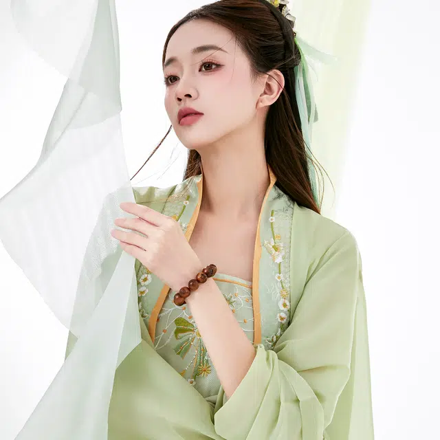 唐之饰 灵韵系列 十字天经串珠复古 国潮 文玩 转运珠吉祥平安纳福典雅精致 木作 手串 男女同款情侣款 檀木 精美礼盒