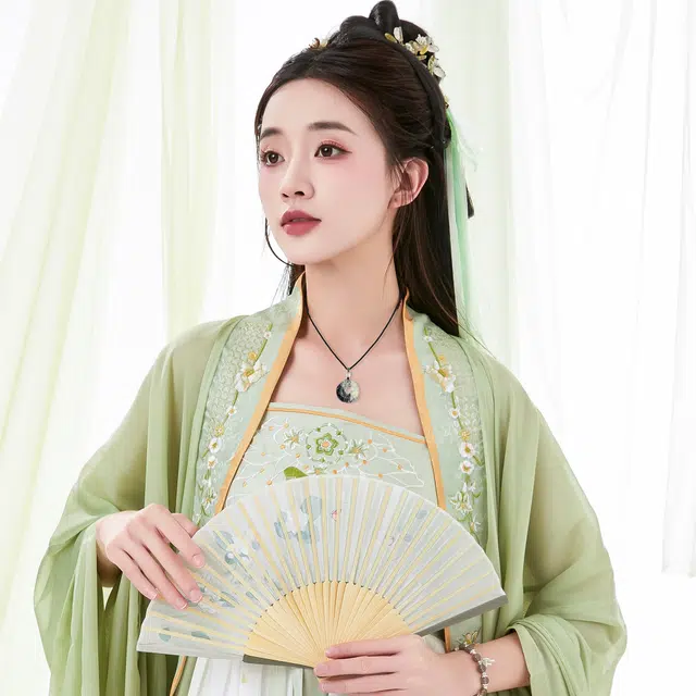唐之饰 青背龙王吊坠 新中式国潮招财转运本命年福禄吉祥一帆风顺 配编绳 高品质 岫玉（蛇纹石玉） 项链 男女同款情侣款