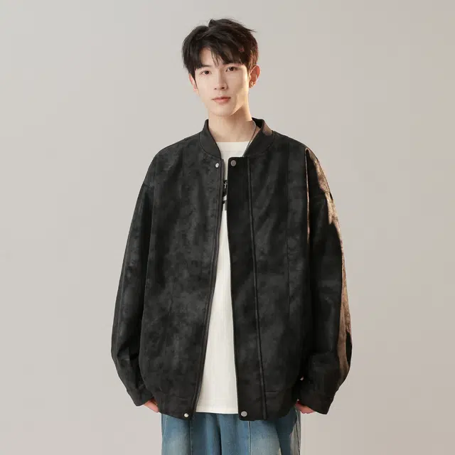 寻星记 美式复古多风格机能与休闲兼具皮夹克皮衣 男款