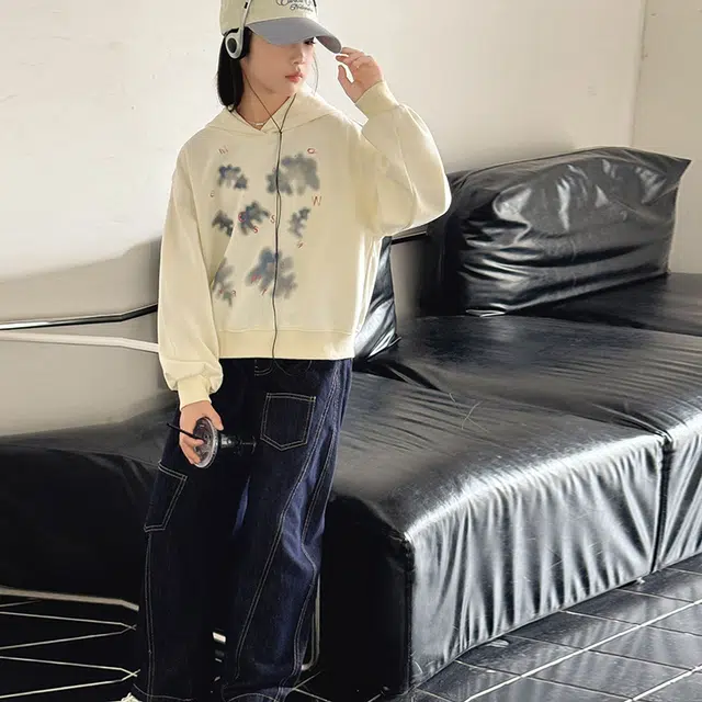 浪莎卫衣 连帽舒适亲肤透气百搭 米色 儿童款