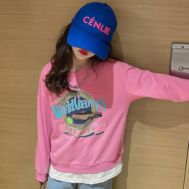 浪莎卫衣 圆领舒适亲肤百搭 粉色 儿童款